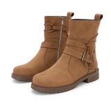 SUEDE LYO™ – KORTE STØVLER I RUSKINDSLOOK