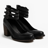 ADELE™ – VINTAGE-INSPIREDE LÆDERPUMPS MED ELEGANT HÆ