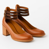 ADELE™ – VINTAGE-INSPIREDE LÆDERPUMPS MED ELEGANT HÆ