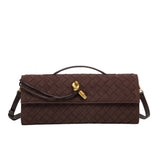 CHERRY™ – LUKSUS FLETTET SUEDE-CLUTCH