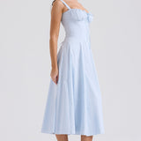 SABRINA™ – KJOLE MED KORSETDETALJE OG MARKERET TALJE