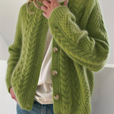 DWINA™ – STRIKKET CARDIGAN MED KNAPPER