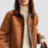 AURELIA™ – SHEARLING JAKKE MED BLØDT FOR