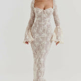 ALLEGRA™ – LANG BLONDEKJOLE MED ROMANTISK ELEGANCE