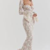 ALLEGRA™ – LANG BLONDEKJOLE MED ROMANTISK ELEGANCE