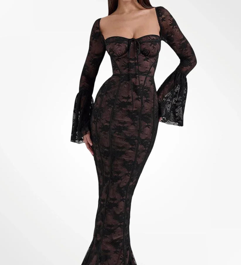 ALLEGRA™ – LANG BLONDEKJOLE MED ROMANTISK ELEGANCE