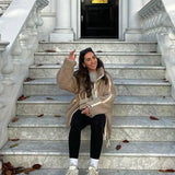 ROSE™ – DAMER JAKKE I OVERSIZE TEDDY MED LYNÅS