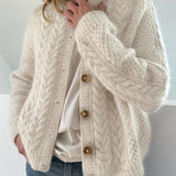 DWINA™ – STRIKKET CARDIGAN MED KNAPPER