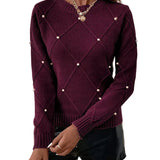 ELEGANT PERLE™ – STRIKTRØJE MED PERLER OG FEMININ ELEGANCE