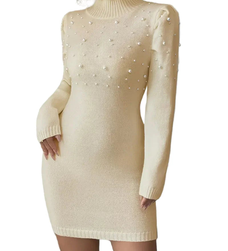 PERLÉA™ – STRIKKJOLE MED PERLER OG ELEGANT UDTRYK