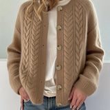 DWINA™ – STRIKKET CARDIGAN MED KNAPPER