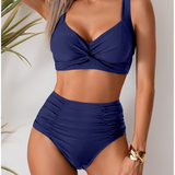 NICOLE™ – BIKINI MED PLISSERET STOF