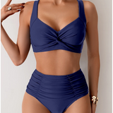 NICOLE™ – BIKINI MED PLISSERET STOF