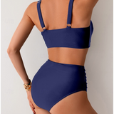 NICOLE™ – BIKINI MED PLISSERET STOF