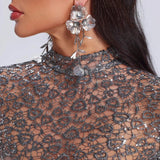 Aria™ – blomsterøreringe i sølv med delikat glans