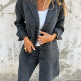CASUAL LONG COAT™ – AFSLAPPET LANGFRAKKE I LET MATERIALE