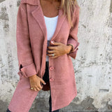 CASUAL LONG COAT™ – AFSLAPPET LANGFRAKKE I LET MATERIALE