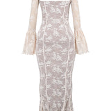 ALLEGRA™ – LANG BLONDEKJOLE MED ROMANTISK ELEGANCE