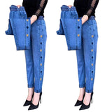 AMOUR™ – HØJELASTISKE JEANS TIL KVINDER MED HJERTEBRODERI