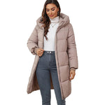 Warmer und kuscheliger, winddichter langer Wintermantel für Damen