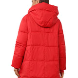 Warmer und kuscheliger, winddichter langer Wintermantel für Damen