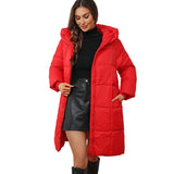 Warmer und kuscheliger, winddichter langer Wintermantel für Damen